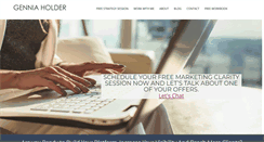 Desktop Screenshot of genniaholder.com